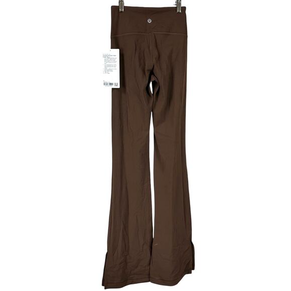 Lululemon Groove High-Rise Split-Hem Flared Pant Nulu Java Women's Size 2 NWT - Picture 6 of 12